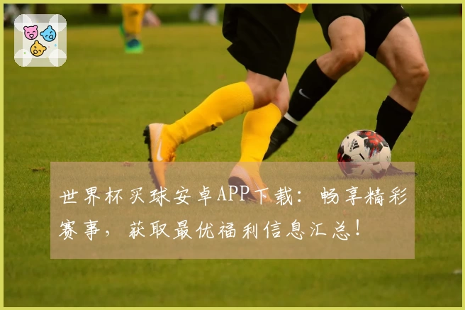 世界杯买球安卓APP下载：畅享精彩赛事，获取最优福利信息汇总！