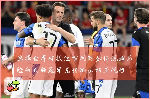 选择世界杯投注官网时如何规避风险和判断冠军竞猜玩法的正规性